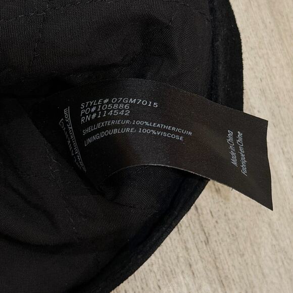 Blank NYC Leather Jacket Mens Large Black Moto Biker Zip Suede Minimalist Biker - Picture 8 of 8